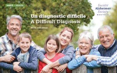 Notre premier article dans le magazine Montréal enSANTÉ: Un diagnostic difficile