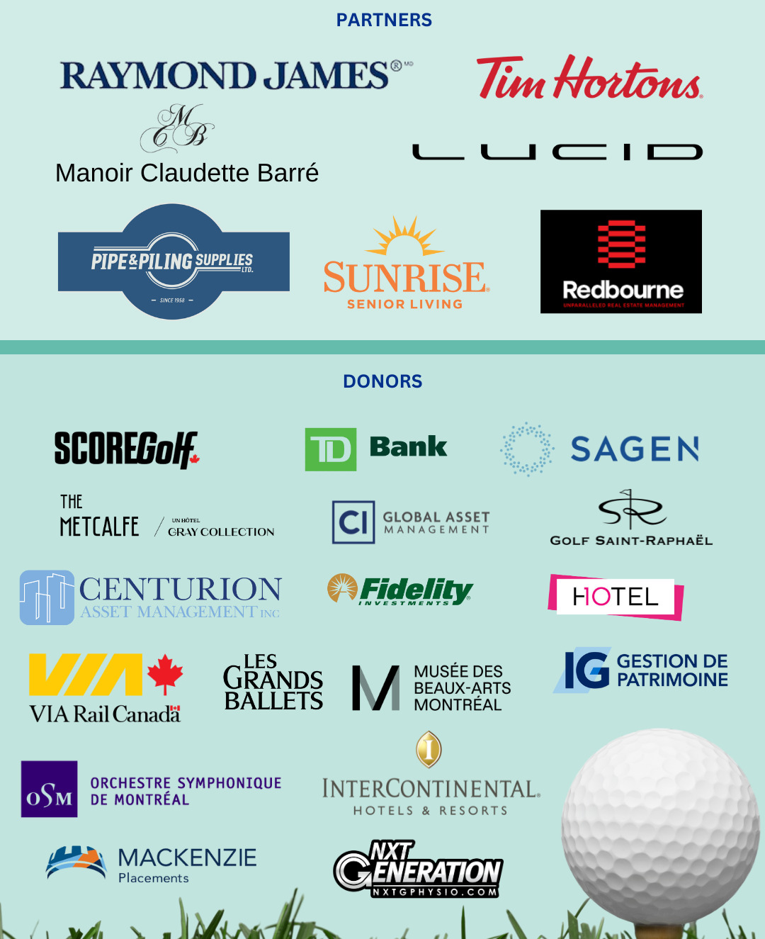 Commandites-Golf 2025 - EN