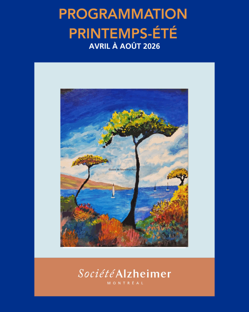 Programmation printemps-été 2026, Activités et services - société alzheimer de Mtl