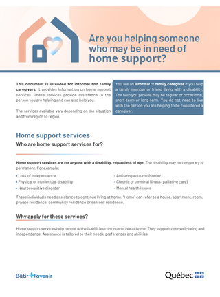 Image-Are you helping someone who may be in need of home support?